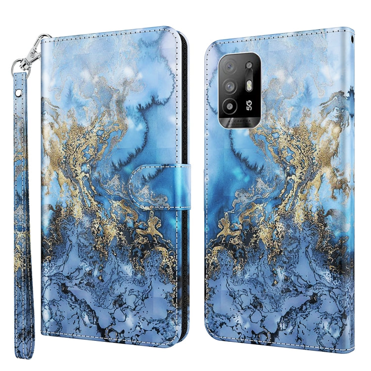 3D Painting Pattern Flip Leather Phone Case, For OPPO A54 5G / A74 5G, For OPPO A74 4G, For OPPO A94 5G / A95 5G, For OnePlus Nord N20 5G / OPPO A96 5G