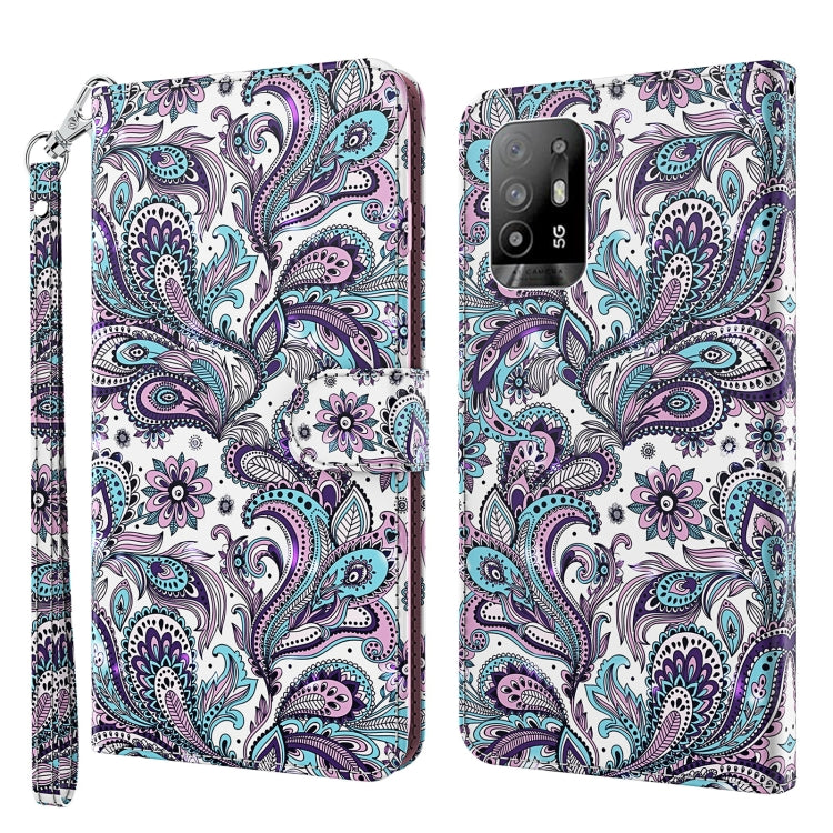 3D Painting Pattern Flip Leather Phone Case, For OPPO A54 5G / A74 5G, For OPPO A74 4G, For OPPO A94 5G / A95 5G, For OnePlus Nord N20 5G / OPPO A96 5G