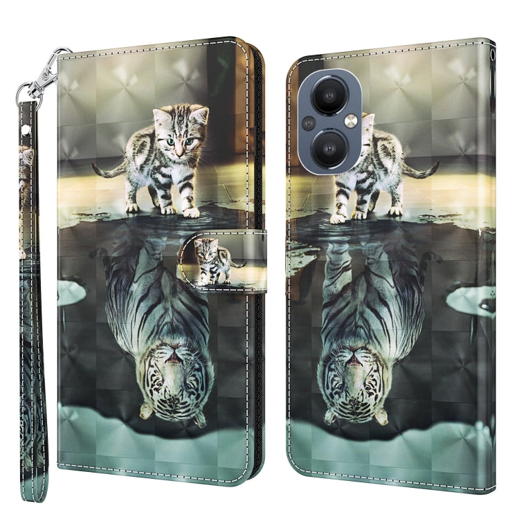3D Painting Pattern Flip Leather Phone Case, For OPPO A54 5G / A74 5G, For OPPO A74 4G, For OPPO A94 5G / A95 5G, For OnePlus Nord N20 5G / OPPO A96 5G