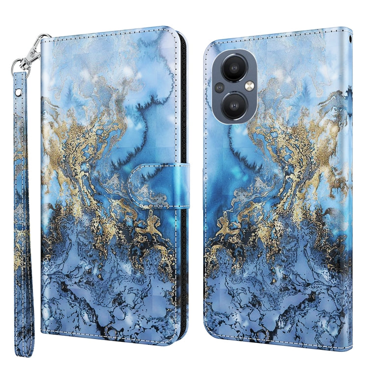 3D Painting Pattern Flip Leather Phone Case, For OPPO A54 5G / A74 5G, For OPPO A74 4G, For OPPO A94 5G / A95 5G, For OnePlus Nord N20 5G / OPPO A96 5G