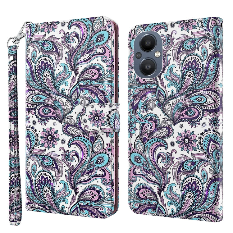 3D Painting Pattern Flip Leather Phone Case, For OPPO A54 5G / A74 5G, For OPPO A74 4G, For OPPO A94 5G / A95 5G, For OnePlus Nord N20 5G / OPPO A96 5G