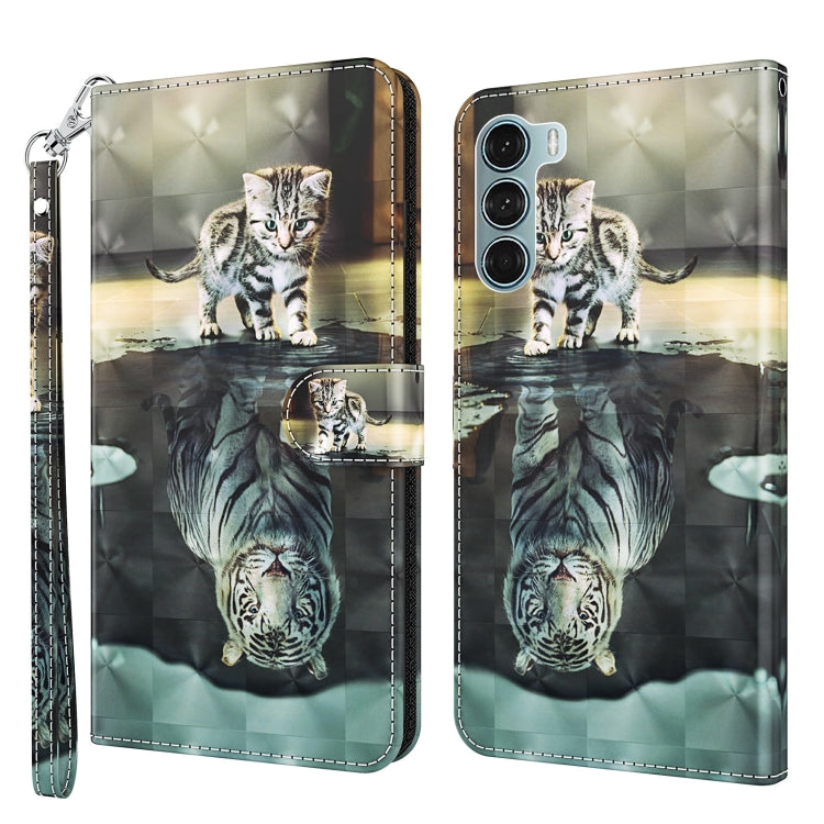 3D Painting Pattern Flip Leather Phone Case, For Motorola Moto G200 5G / Edge S30, For Nokia G50