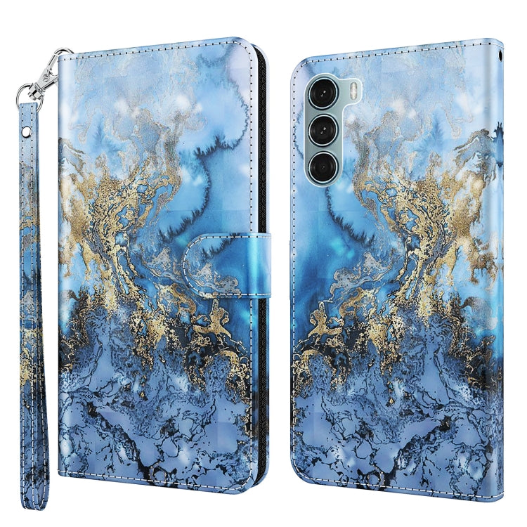 3D Painting Pattern Flip Leather Phone Case, For Motorola Moto G200 5G / Edge S30, For Nokia G50