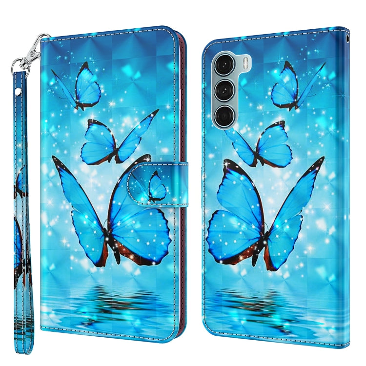 3D Painting Pattern Flip Leather Phone Case, For Motorola Moto G200 5G / Edge S30, For Nokia G50