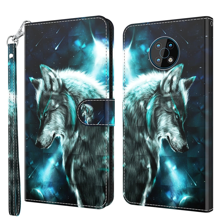 3D Painting Pattern Flip Leather Phone Case, For Motorola Moto G200 5G / Edge S30, For Nokia G50