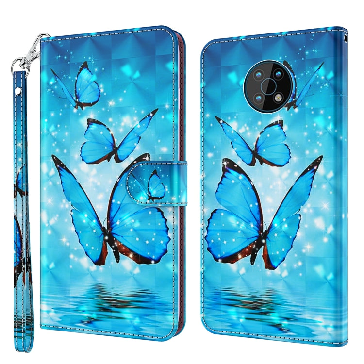 3D Painting Pattern Flip Leather Phone Case, For Motorola Moto G200 5G / Edge S30, For Nokia G50
