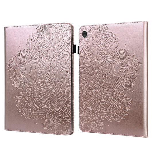 Peacock Embossed Pattern Leather Tablet Case, For Lenovo M10 Plus 3rd Gen