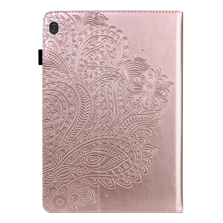 Peacock Embossed Pattern Leather Tablet Case, For Lenovo M10 Plus 3rd Gen