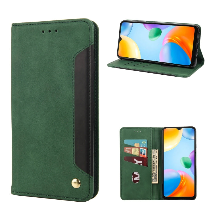 Skin Feel Splicing Leather Phone Case, For Xiaomi Redmi 10A, For Xiaomi Redmi 10C, For Samsung Galaxy M23 5G, For Samsung Galaxy M53 5G