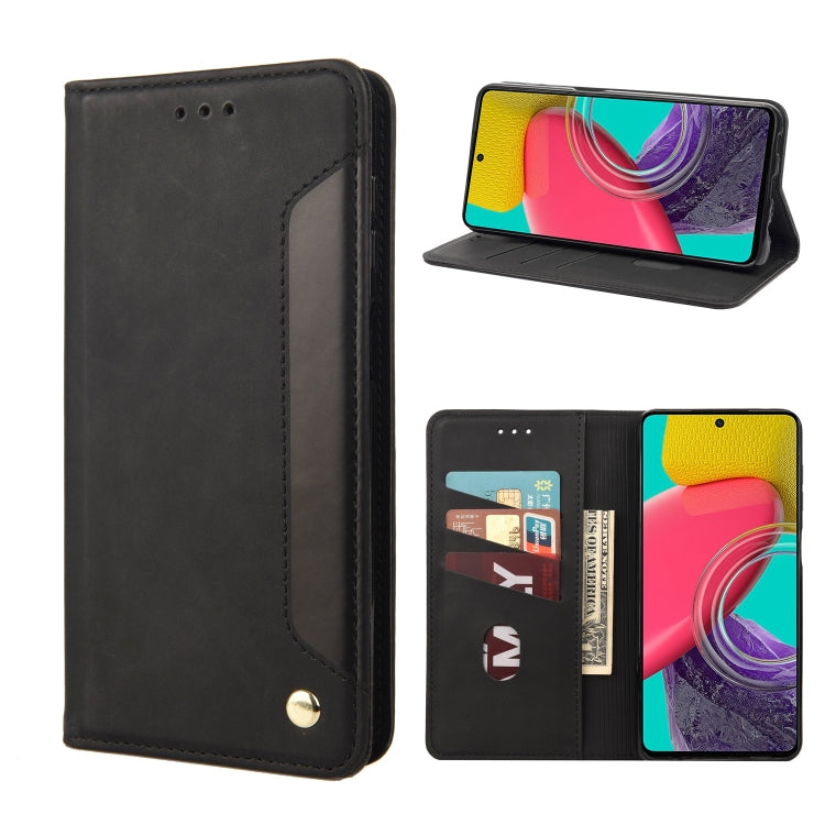 Skin Feel Splicing Leather Phone Case, For Xiaomi Redmi 10A, For Xiaomi Redmi 10C, For Samsung Galaxy M23 5G, For Samsung Galaxy M53 5G