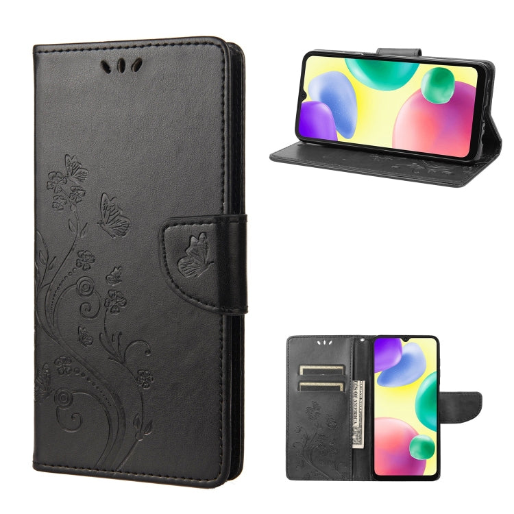 Butterfly Flower Pattern Flip Leather Phone Case, For Xiaomi Redmi 10A, For Xiaomi Redmi 10C, For Samsung Galaxy M23 5G, For Samsung Galaxy M53 5G