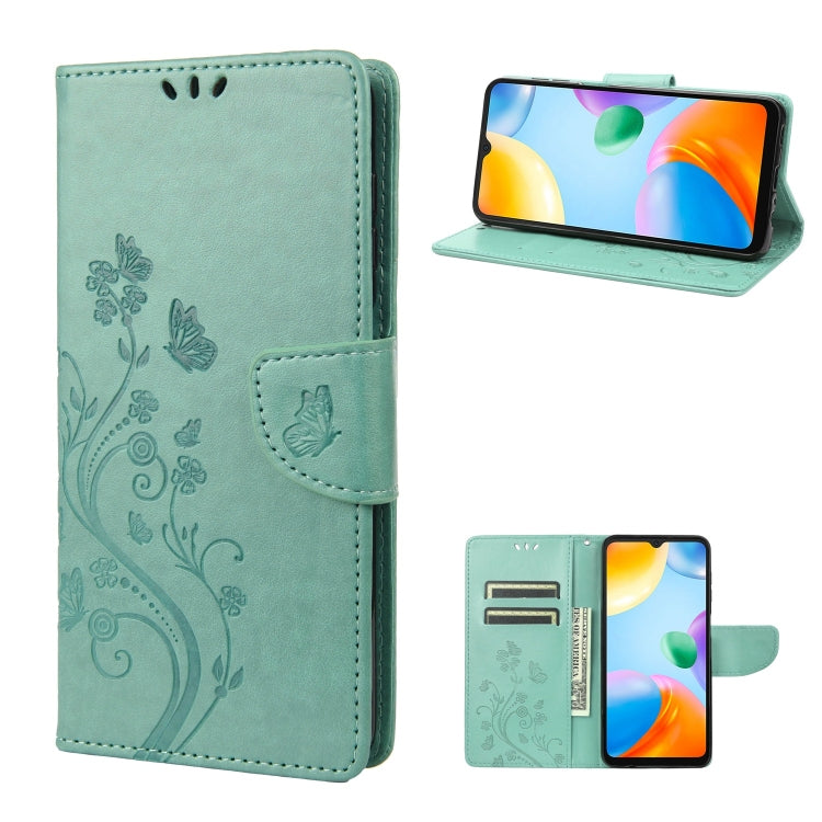 Butterfly Flower Pattern Flip Leather Phone Case, For Xiaomi Redmi 10A, For Xiaomi Redmi 10C, For Samsung Galaxy M23 5G, For Samsung Galaxy M53 5G