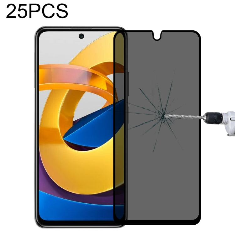 25 PCS Full Cover Anti-peeping Tempered Glass Film For Samsung Galaxy A12, For Xiaomi Redmi Note 4G / 5G(25 PCS), For Xiaomi Redmi Note 10 Pro(25 PCS), For Xiaomi Poco X3 Pro(25 PCS), For Xiaomi Poco F3(25 PCS), For Xiaomi Poco M3 Pro(25 PCS)          ...