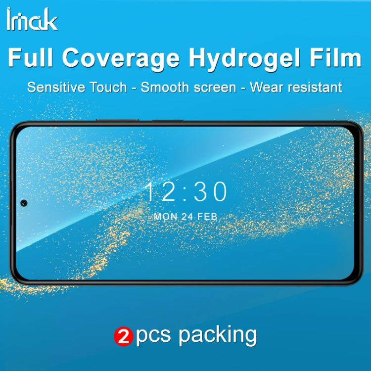 2 PCS IMAK Curved Full Screen Hydrogel Film Front Protector, For Xiaomi Redmi K40S 5G, For Xiaomi Redmi K50 5G / K50 Pro 5G, For Xiaomi Redmi Note 11 4G, For Xiaomi Redmi Note 11E Pro 5G, For Xiaomi Redmi Note 11s 4G