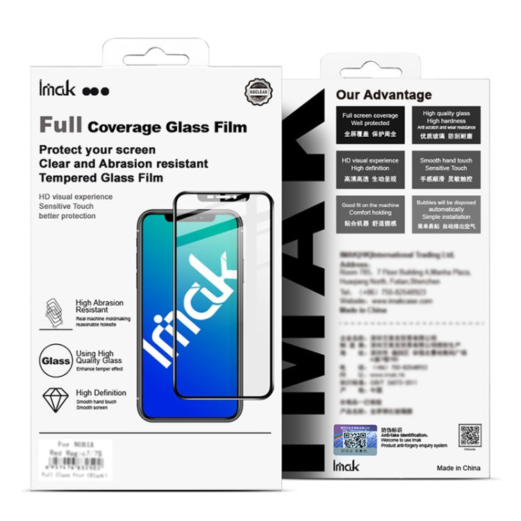 IMAK 9H Surface Hardness Full Screen Tempered Glass Film Pro+ Series, For Xiaomi Redmi 10C / Redmi 10 4G Indian Version, For Lenovo Legion Y90 5G