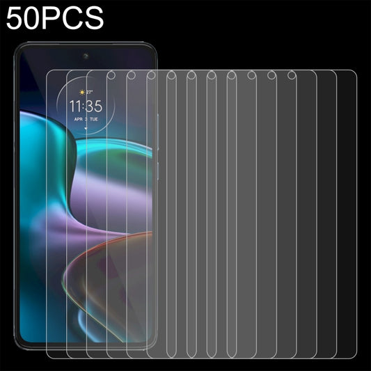50 PCS 0.26mm 9H 2.5D Tempered Glass Film, For Motorola Edge 30(50 PCS)