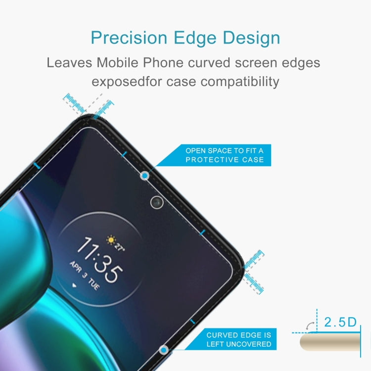 50 PCS 0.26mm 9H 2.5D Tempered Glass Film, For Motorola Edge 30(50 PCS)
