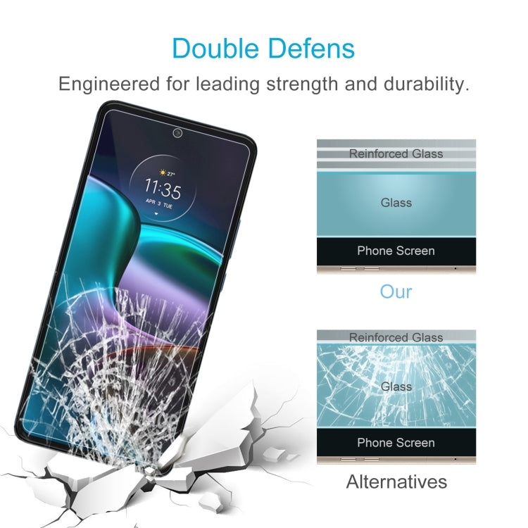 50 PCS 0.26mm 9H 2.5D Tempered Glass Film, For Motorola Edge 30(50 PCS)