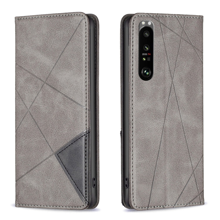 Prismatic Invisible Magnetic Leather Phone Case, For Sony Xperia 1 III, For Sony Xperia 5 III, For Sony Xperia 10 III