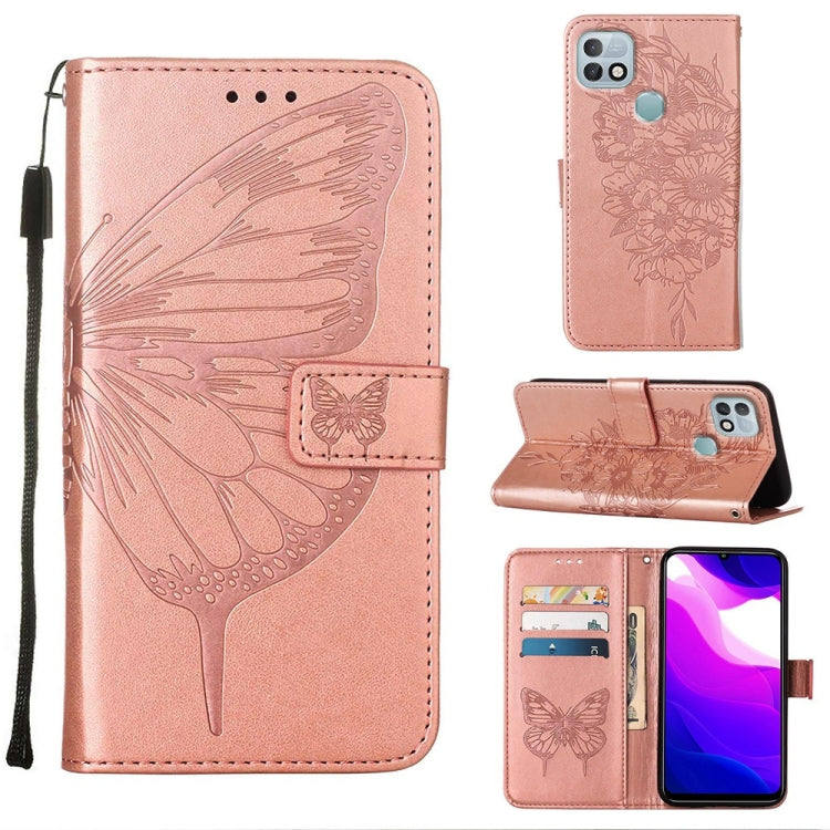 Embossed Butterfly Leather Phone Case, For Infinix Hot 10i / Smart 5 Pro, For Infinix Hot 11s, For Infinix Hot 11s NFC, For Infinix Note 11, For Infinix Note 11i, For Infinix Note 11S / Note 11 Pro