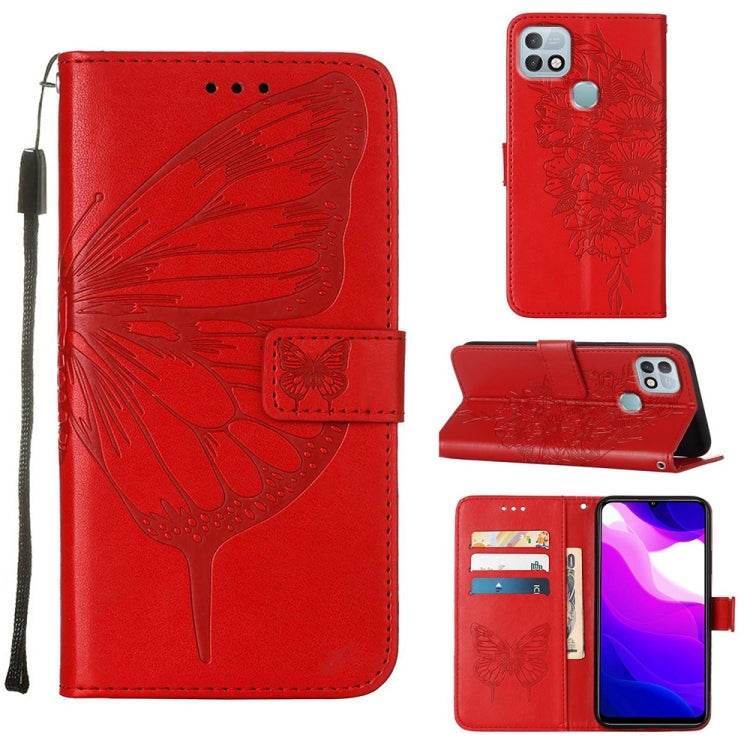 Embossed Butterfly Leather Phone Case, For Infinix Hot 10i / Smart 5 Pro, For Infinix Hot 11s, For Infinix Hot 11s NFC, For Infinix Note 11, For Infinix Note 11i, For Infinix Note 11S / Note 11 Pro