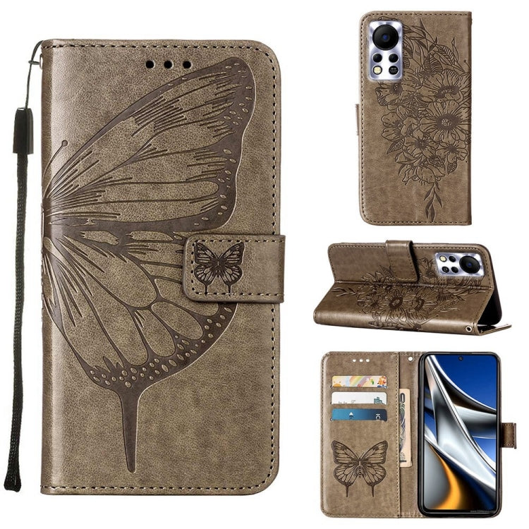 Embossed Butterfly Leather Phone Case, For Infinix Hot 10i / Smart 5 Pro, For Infinix Hot 11s, For Infinix Hot 11s NFC, For Infinix Note 11, For Infinix Note 11i, For Infinix Note 11S / Note 11 Pro