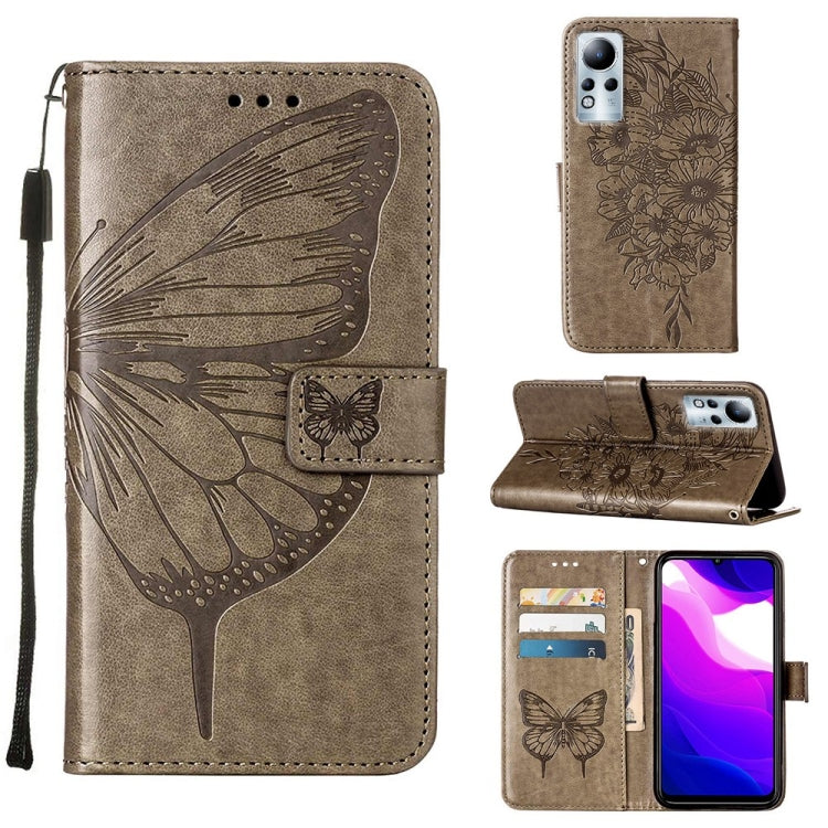 Embossed Butterfly Leather Phone Case, For Infinix Hot 10i / Smart 5 Pro, For Infinix Hot 11s, For Infinix Hot 11s NFC, For Infinix Note 11, For Infinix Note 11i, For Infinix Note 11S / Note 11 Pro