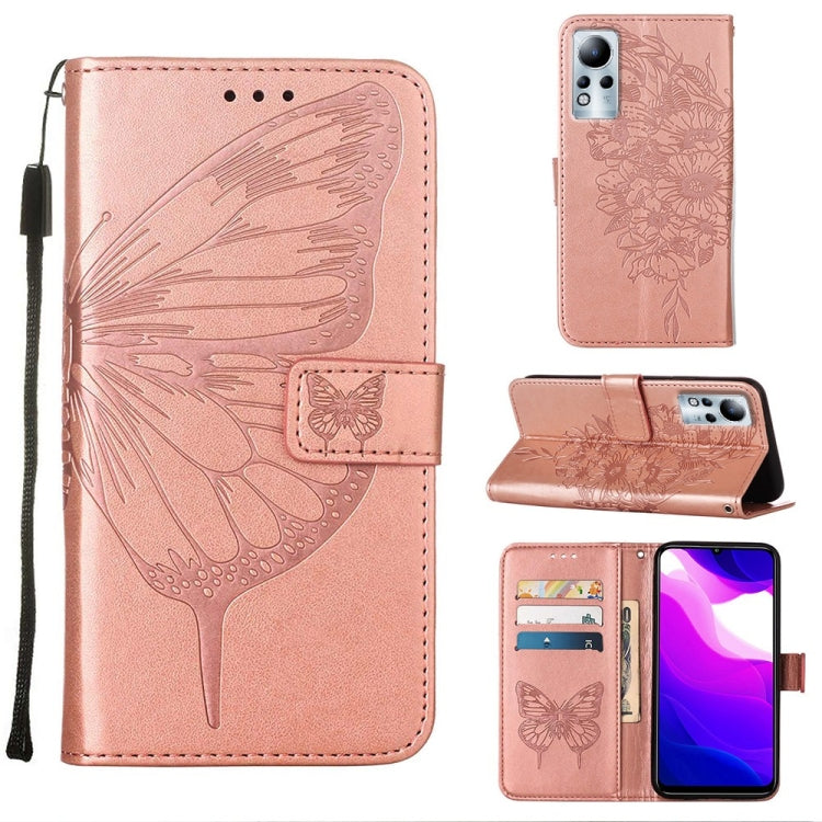 Embossed Butterfly Leather Phone Case, For Infinix Hot 10i / Smart 5 Pro, For Infinix Hot 11s, For Infinix Hot 11s NFC, For Infinix Note 11, For Infinix Note 11i, For Infinix Note 11S / Note 11 Pro