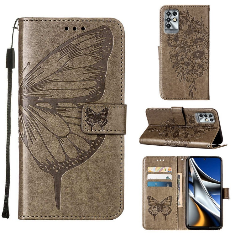 Embossed Butterfly Leather Phone Case, For Infinix Hot 10i / Smart 5 Pro, For Infinix Hot 11s, For Infinix Hot 11s NFC, For Infinix Note 11, For Infinix Note 11i, For Infinix Note 11S / Note 11 Pro