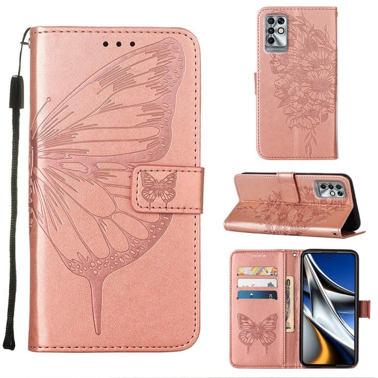 Embossed Butterfly Leather Phone Case, For Infinix Hot 10i / Smart 5 Pro, For Infinix Hot 11s, For Infinix Hot 11s NFC, For Infinix Note 11, For Infinix Note 11i, For Infinix Note 11S / Note 11 Pro