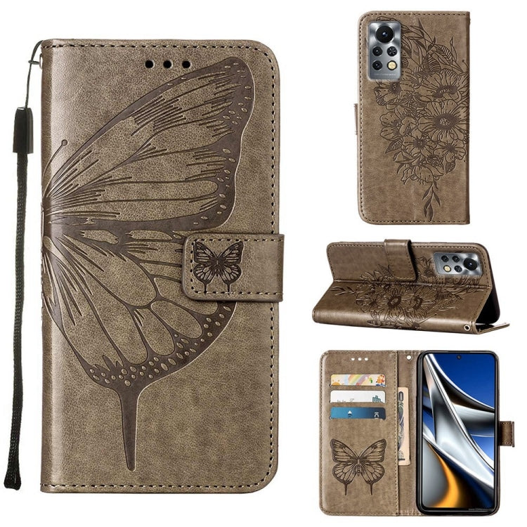 Embossed Butterfly Leather Phone Case, For Infinix Hot 10i / Smart 5 Pro, For Infinix Hot 11s, For Infinix Hot 11s NFC, For Infinix Note 11, For Infinix Note 11i, For Infinix Note 11S / Note 11 Pro