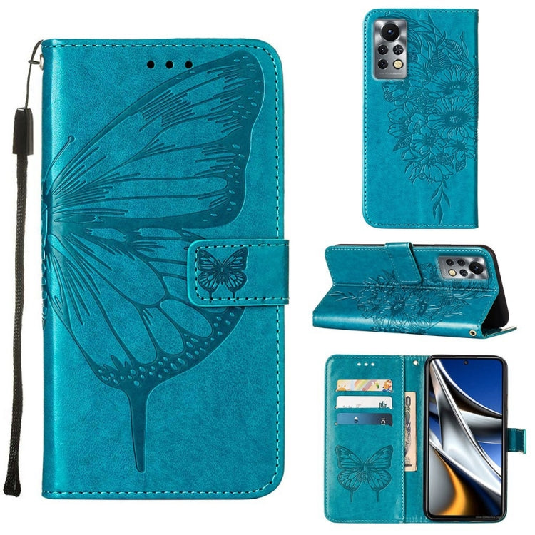 Embossed Butterfly Leather Phone Case, For Infinix Hot 10i / Smart 5 Pro, For Infinix Hot 11s, For Infinix Hot 11s NFC, For Infinix Note 11, For Infinix Note 11i, For Infinix Note 11S / Note 11 Pro