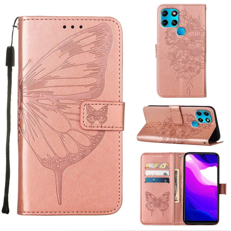 Embossed Butterfly Leather Phone Case, For Infinix Smart 6, For Infinix Zero X Neo, For Infinix Zero X / Zero X Pro