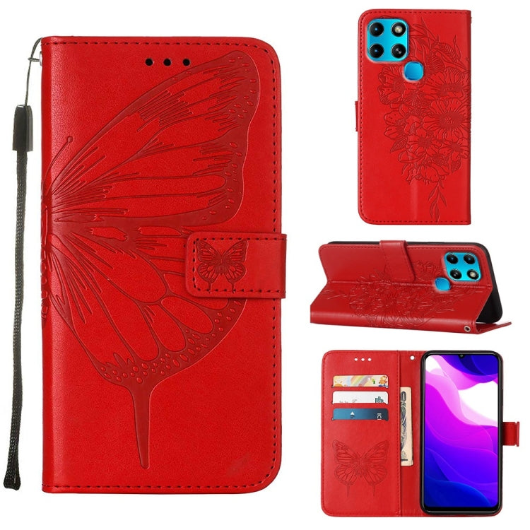 Embossed Butterfly Leather Phone Case, For Infinix Smart 6, For Infinix Zero X Neo, For Infinix Zero X / Zero X Pro