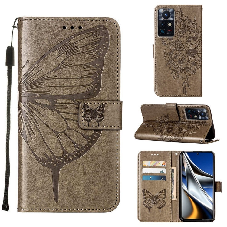 Embossed Butterfly Leather Phone Case, For Infinix Smart 6, For Infinix Zero X Neo, For Infinix Zero X / Zero X Pro
