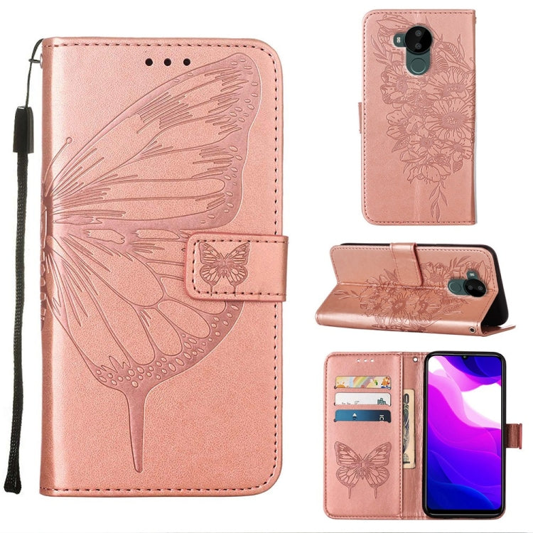 Embossed Butterfly Leather Phone Case, For Nokia C30, For Nokia G21 / G11, For Nokia G50, For Nokia G300, For Nokia XR20