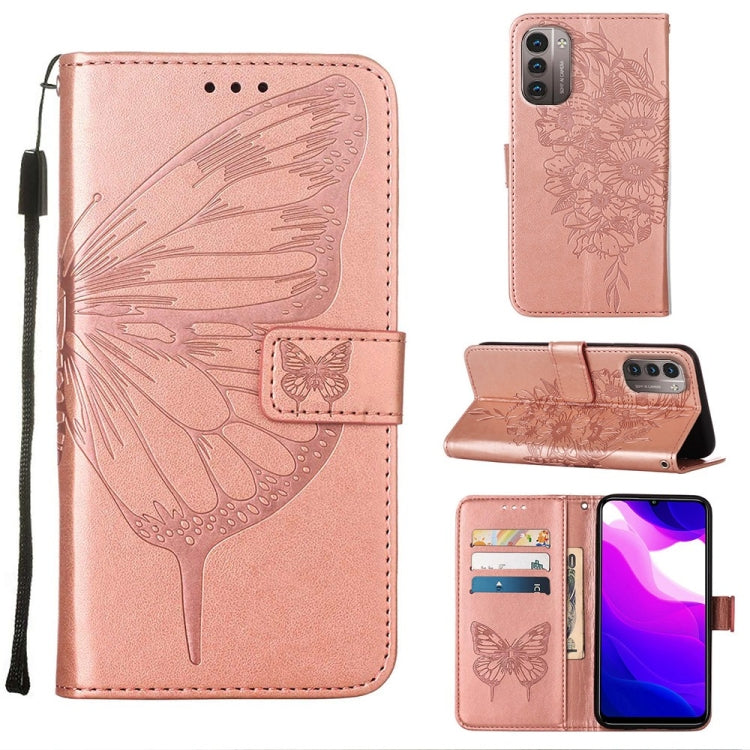 Embossed Butterfly Leather Phone Case, For Nokia C30, For Nokia G21 / G11, For Nokia G50, For Nokia G300, For Nokia XR20