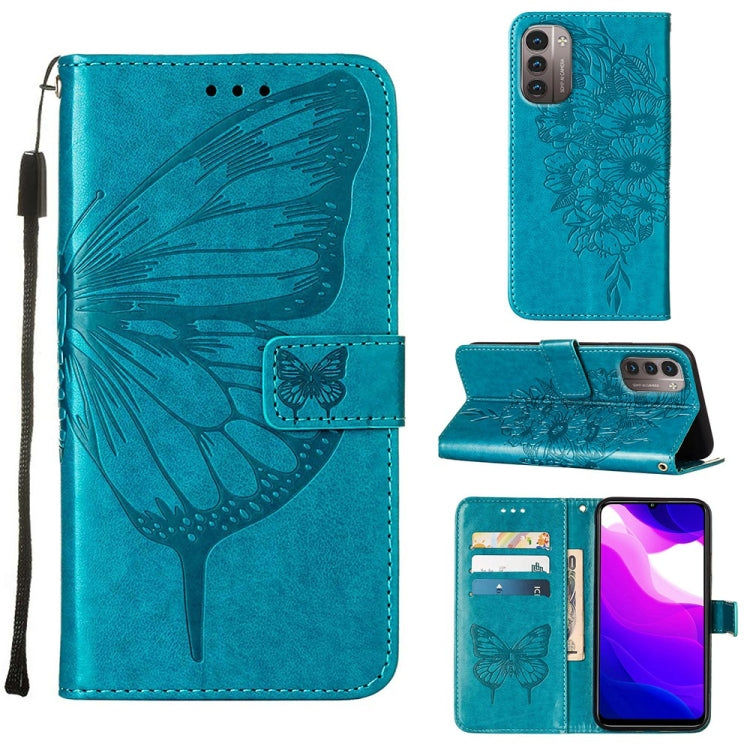Embossed Butterfly Leather Phone Case, For Nokia C30, For Nokia G21 / G11, For Nokia G50, For Nokia G300, For Nokia XR20