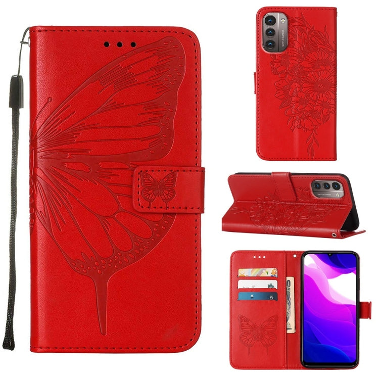 Embossed Butterfly Leather Phone Case, For Nokia C30, For Nokia G21 / G11, For Nokia G50, For Nokia G300, For Nokia XR20