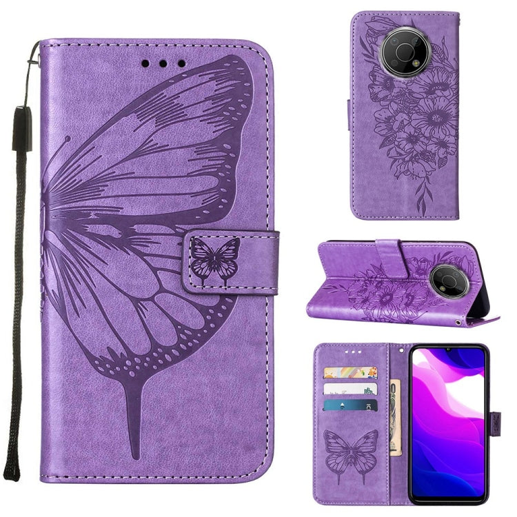 Embossed Butterfly Leather Phone Case, For Nokia C30, For Nokia G21 / G11, For Nokia G50, For Nokia G300, For Nokia XR20