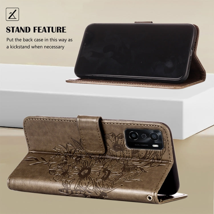 Embossed Butterfly Leather Phone Case, For OPPO A55s 5G Global, For OPPO Find X5, For OPPO Find X5 Pro, For OPPO K9X 5G, For OPPO Realme C35, For OPPO Realme GT2 Pro