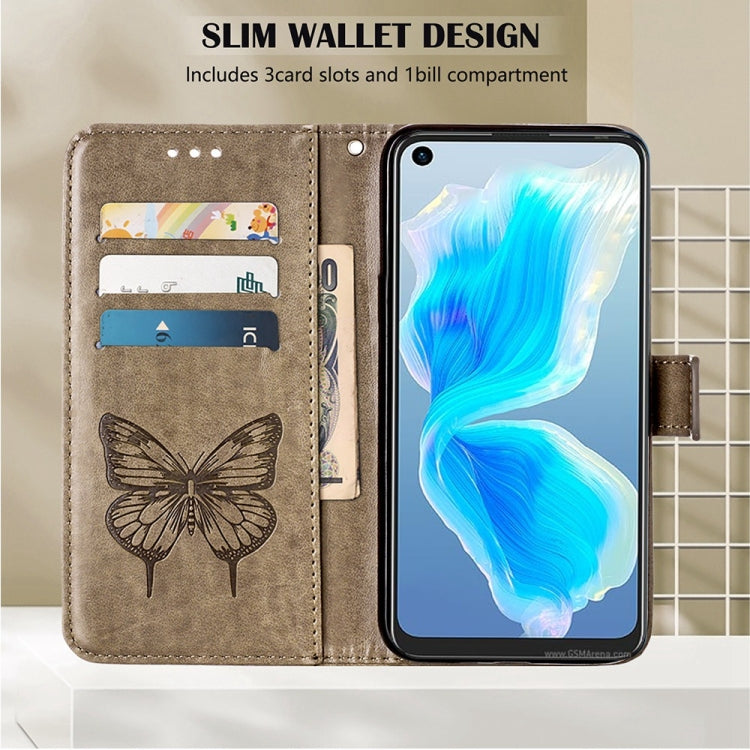 Embossed Butterfly Leather Phone Case, For OPPO A55s 5G Global, For OPPO Find X5, For OPPO Find X5 Pro, For OPPO K9X 5G, For OPPO Realme C35, For OPPO Realme GT2 Pro