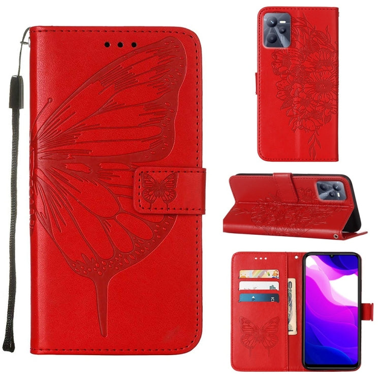 Embossed Butterfly Leather Phone Case, For OPPO A55s 5G Global, For OPPO Find X5, For OPPO Find X5 Pro, For OPPO K9X 5G, For OPPO Realme C35, For OPPO Realme GT2 Pro