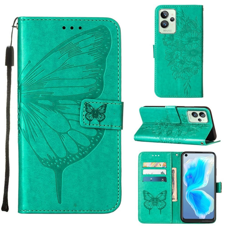 Embossed Butterfly Leather Phone Case, For OPPO A55s 5G Global, For OPPO Find X5, For OPPO Find X5 Pro, For OPPO K9X 5G, For OPPO Realme C35, For OPPO Realme GT2 Pro