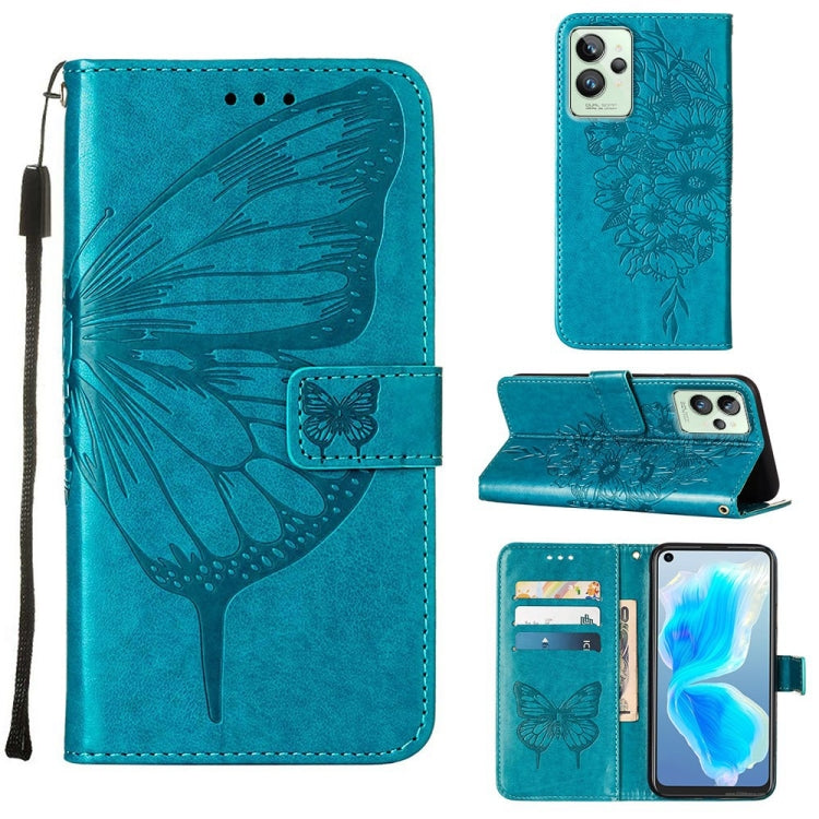 Embossed Butterfly Leather Phone Case, For OPPO A55s 5G Global, For OPPO Find X5, For OPPO Find X5 Pro, For OPPO K9X 5G, For OPPO Realme C35, For OPPO Realme GT2 Pro