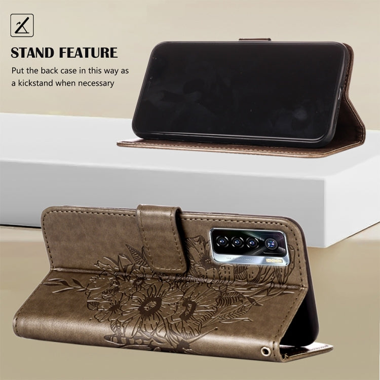 Embossed Butterfly Leather Phone Case, For Tecno Camon 17 Pro, For Tecno Camon 18 Premier, For Tecno Camon 18i, For Tecno Camon 18P / 18, For Tecno Pop 5 Go, For Tecno Pop 5 LTE