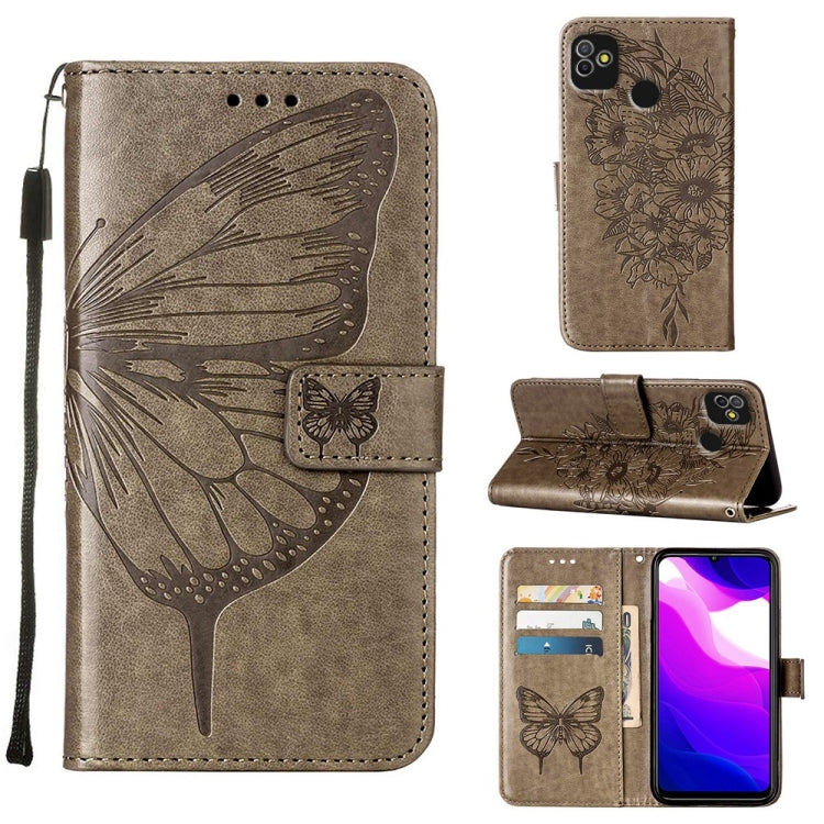 Embossed Butterfly Leather Phone Case, For Tecno Camon 17 Pro, For Tecno Camon 18 Premier, For Tecno Camon 18i, For Tecno Camon 18P / 18, For Tecno Pop 5 Go, For Tecno Pop 5 LTE