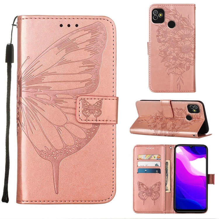Embossed Butterfly Leather Phone Case, For Tecno Camon 17 Pro, For Tecno Camon 18 Premier, For Tecno Camon 18i, For Tecno Camon 18P / 18, For Tecno Pop 5 Go, For Tecno Pop 5 LTE