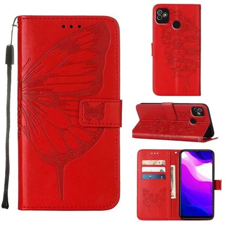 Embossed Butterfly Leather Phone Case, For Tecno Camon 17 Pro, For Tecno Camon 18 Premier, For Tecno Camon 18i, For Tecno Camon 18P / 18, For Tecno Pop 5 Go, For Tecno Pop 5 LTE