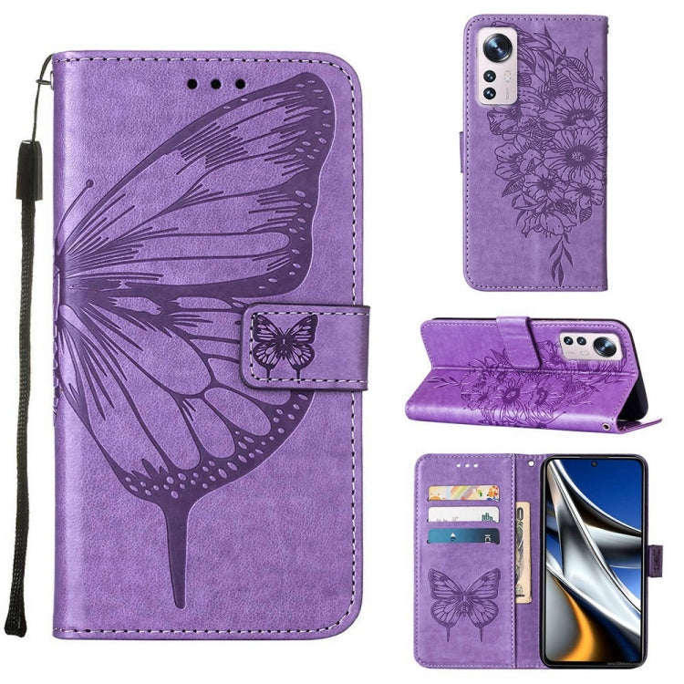 Embossed Butterfly Leather Phone Case, For Xiaomi Redmi 10C Global/10 India, For Xiaomi Redmi K50 / K50 Pro, For Xiaomi 12, For Xiaomi 12 Pro, For Xiaomi Poco M4 Pro 4G, For Xiaomi Poco X4 Pro 5G